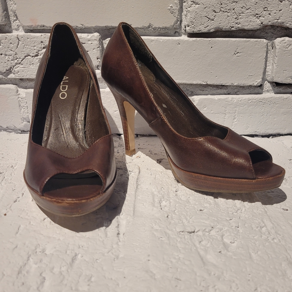 Brown Aldo Pumps